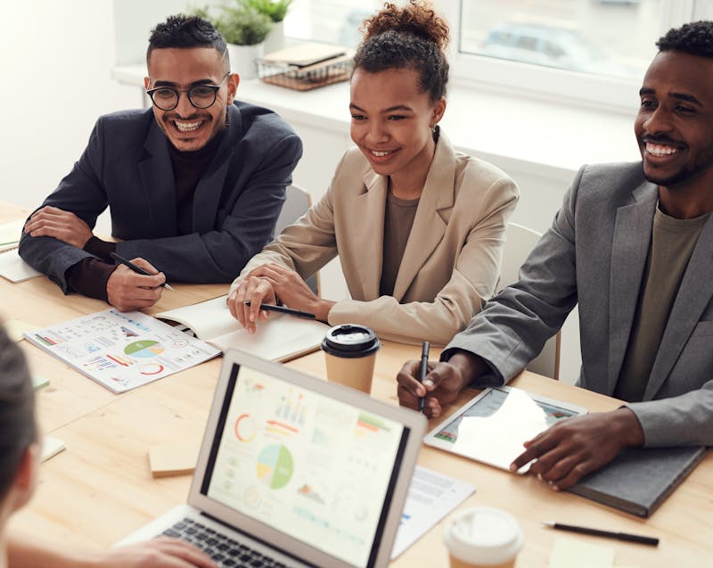 a business team